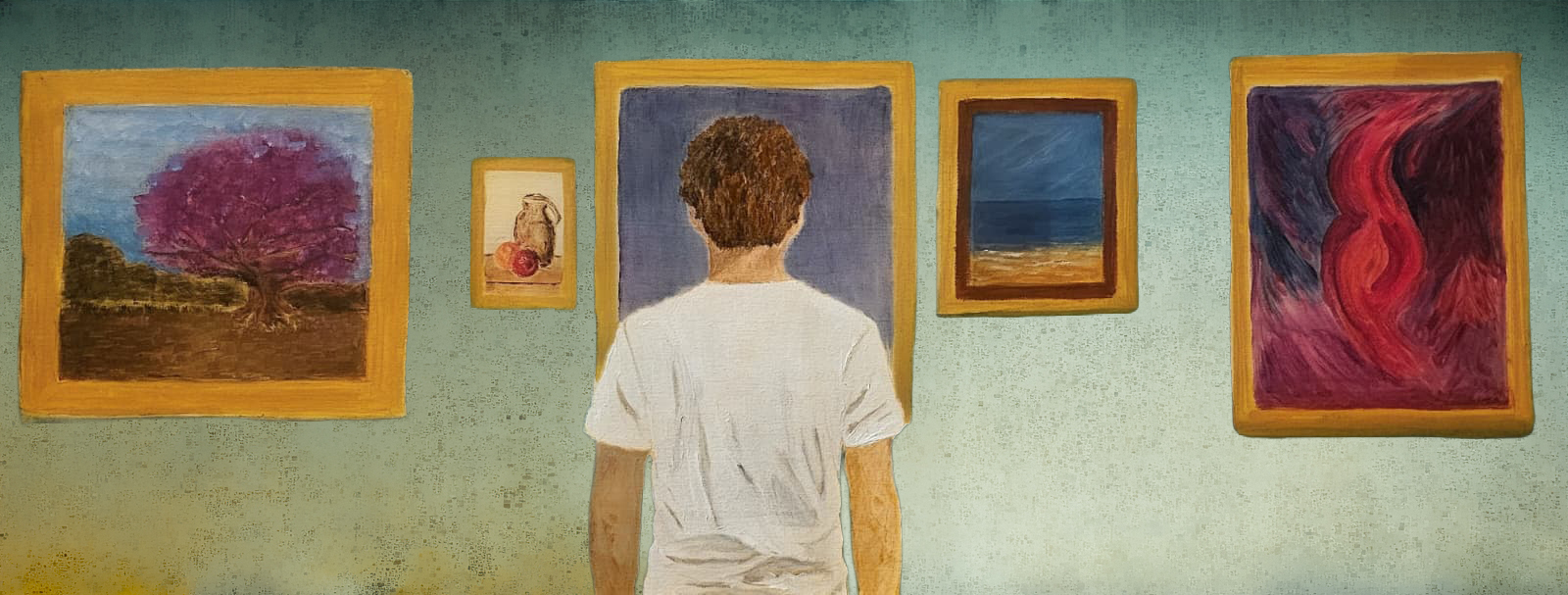 Artista — óleo sobre tela